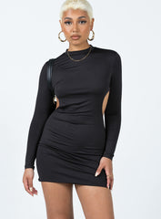 Zac Long Sleeve Mini Dress Black