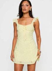 Sunbather Mini Dress Yellow