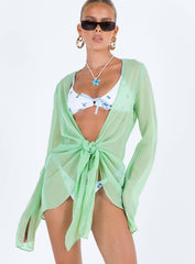 Sharp Mini Dress Green
