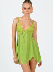 Tinker Mini Dress Green
