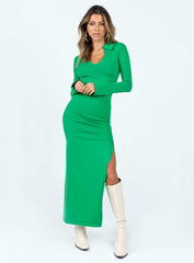 Trista Midi Dress Green