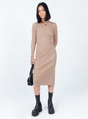 Tiarnie Midi Dress Beige