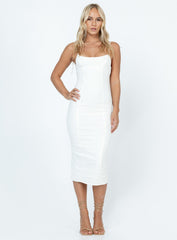Shafer Midi Dress White