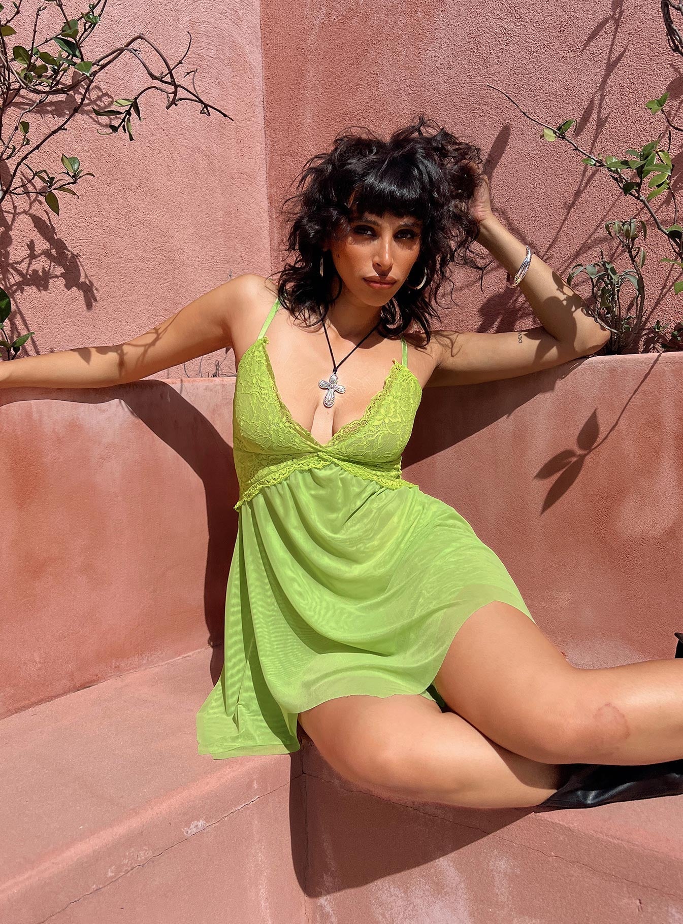 Tinker Mini Dress Green