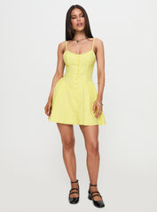 Toulouse Mini Dress Lemon