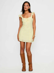 Sunbather Mini Dress Yellow