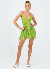 Tinker Mini Dress Green