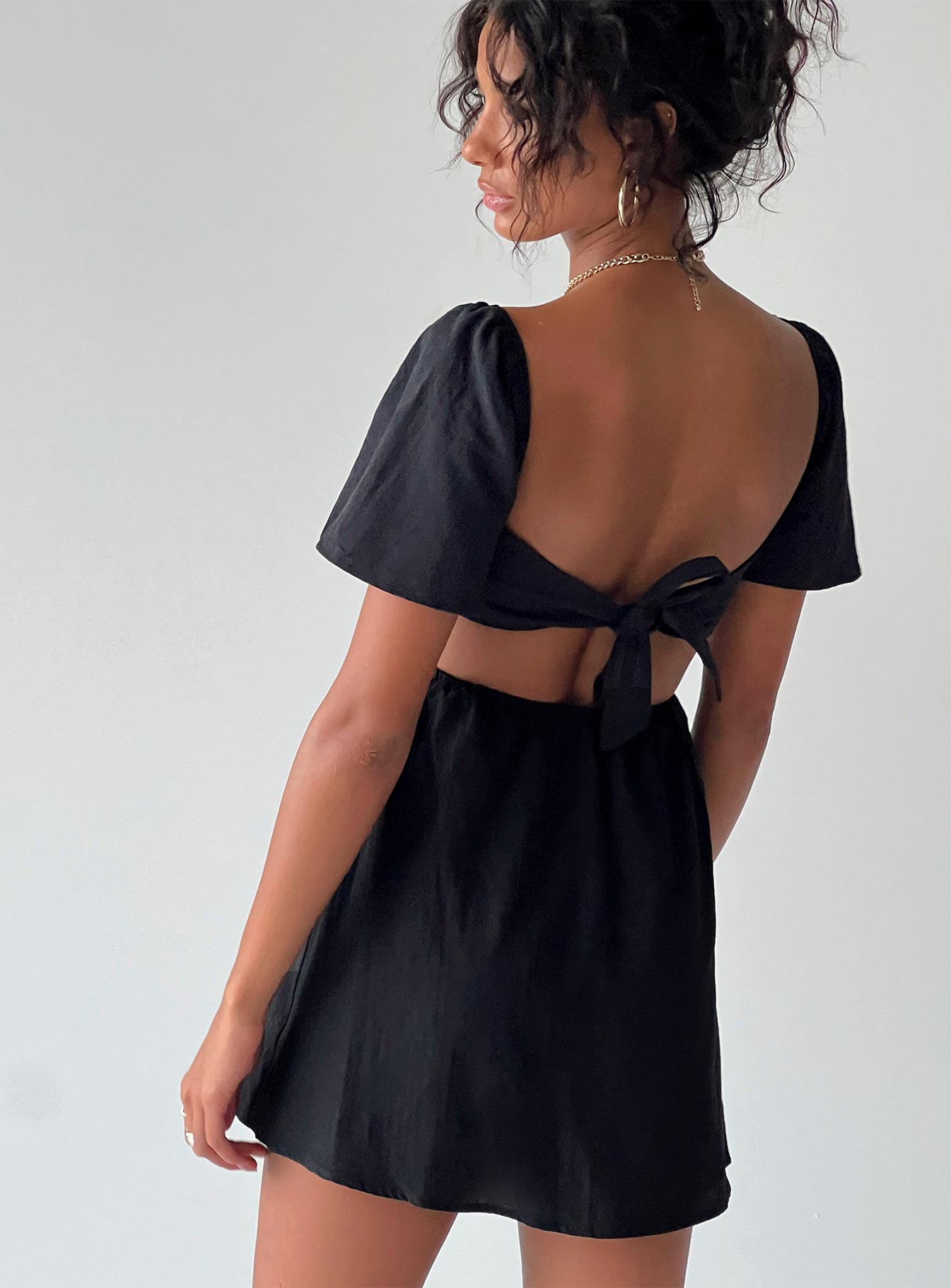 Summer Nights Mini Dress Black Petite