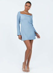 Star Power Mini Dress Blue
