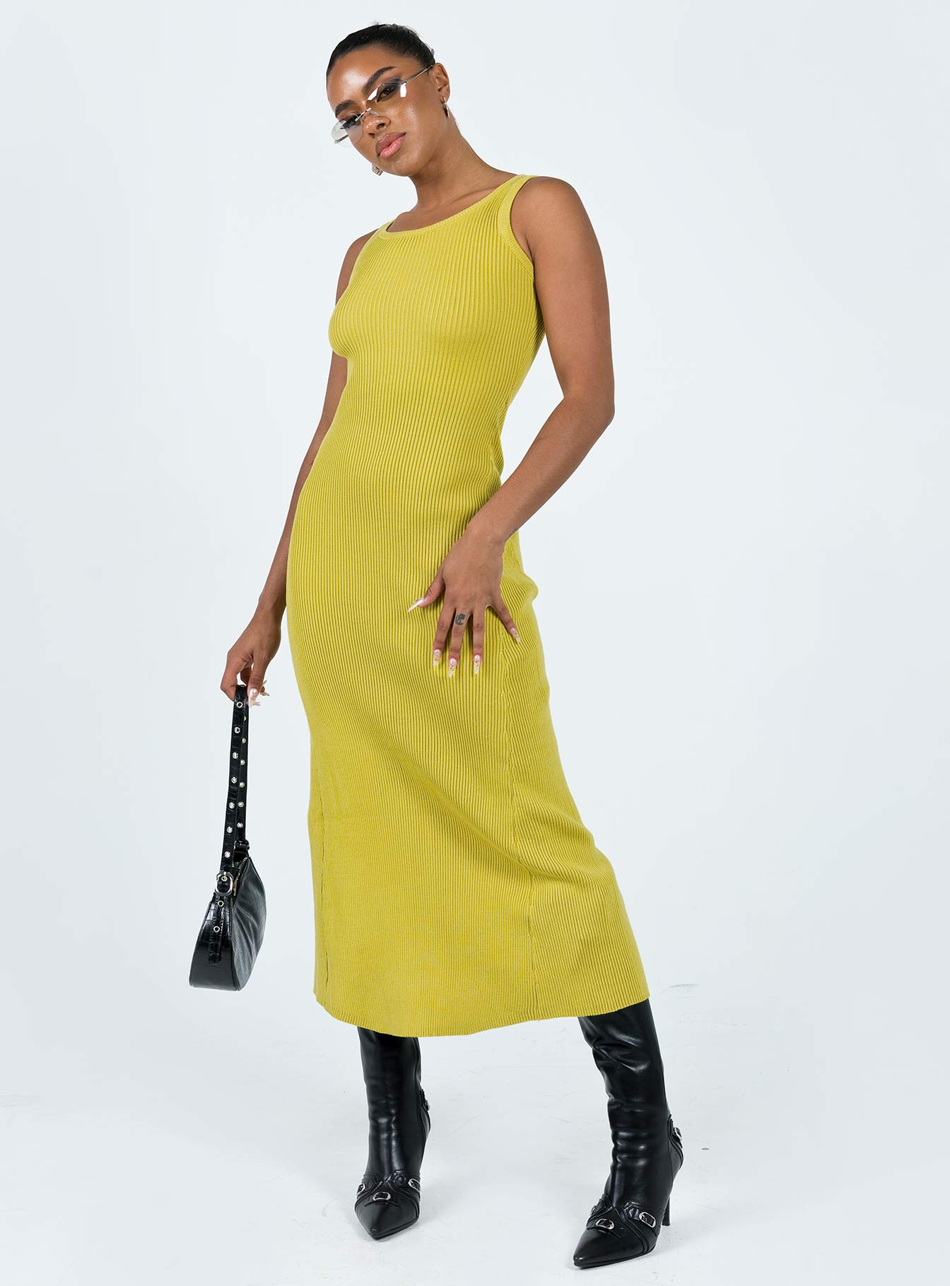Thalma Midi Dress Lime