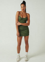 JGR & STN Demi Mini Dress Khaki Monogram