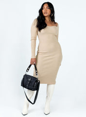 Neaman Midi Dress Beige