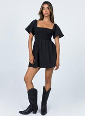 Summer Nights Mini Dress Black Petite