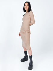Tiarnie Midi Dress Beige