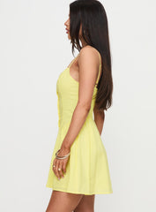 Toulouse Mini Dress Lemon