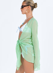 Sharp Mini Dress Green