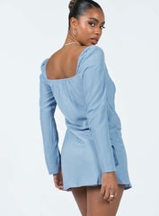 Star Power Mini Dress Blue