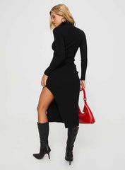 Sydella Long Sleeve Maxi Dress Black