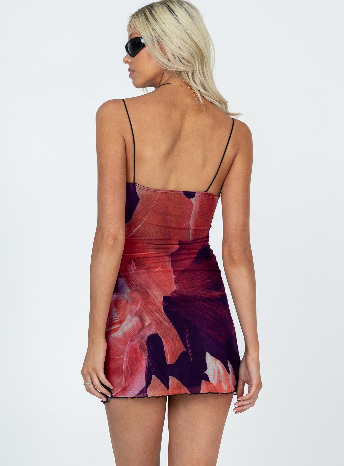 Sugar Mini Dress Red Multi Tall