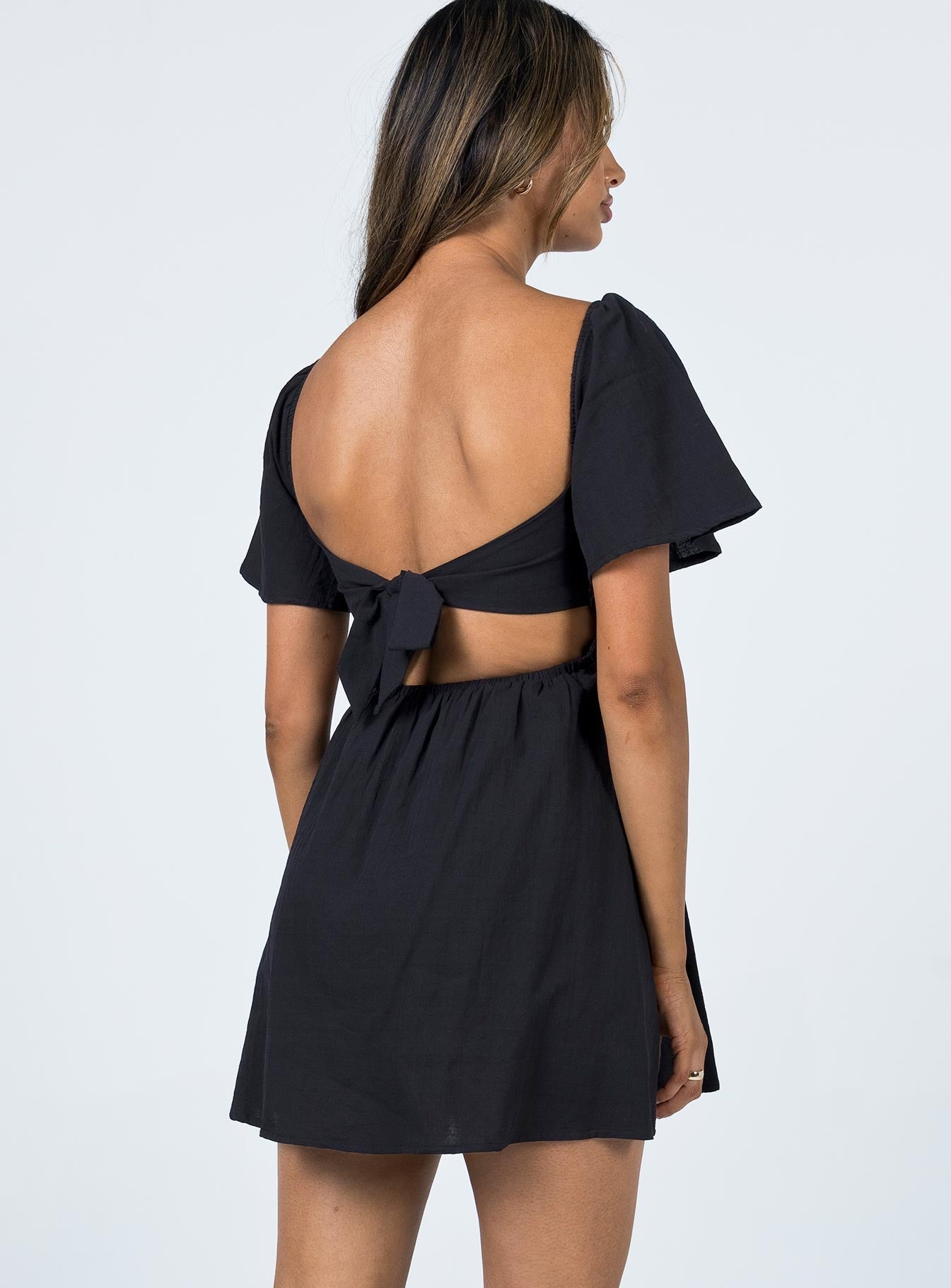 Summer Nights Mini Dress Black Petite