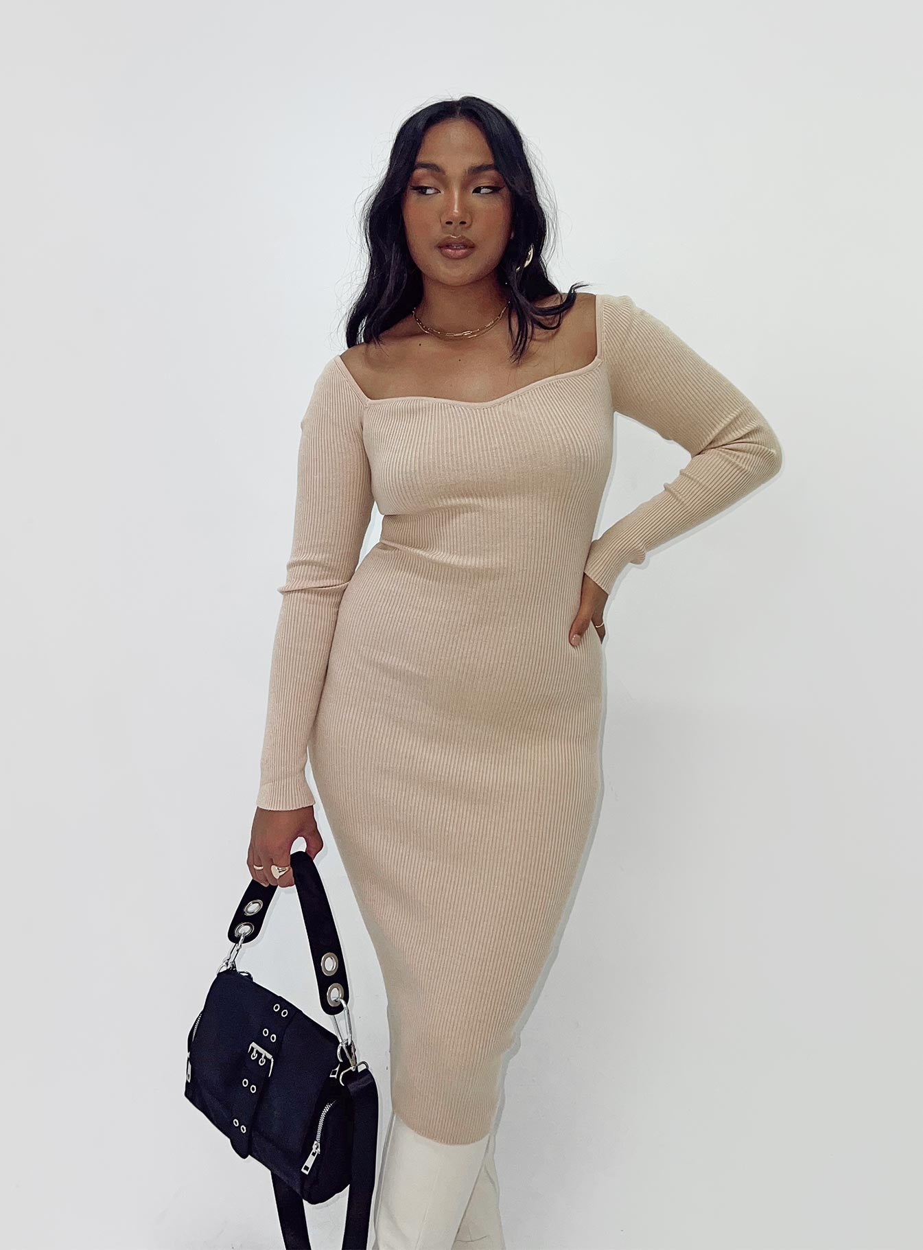 Neaman Midi Dress Beige